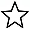 Estrella borde negro grueso